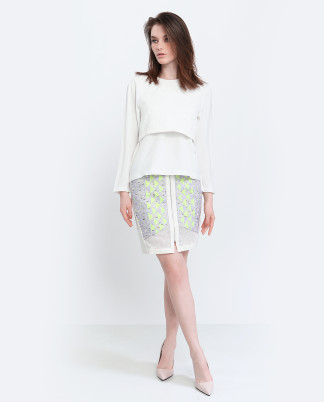 SS2015 A1501002@White Jacquard Look № 1