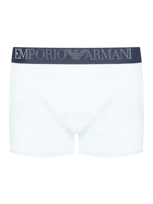 Трусы из хлопка с логотипом Emporio Armani - Общий вид